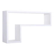 Mensola da Muro, Pensile Bagno, Mensola da Parete, Scaffale da Parete, Bianco, 61x37 p15,5 cm - Lettera