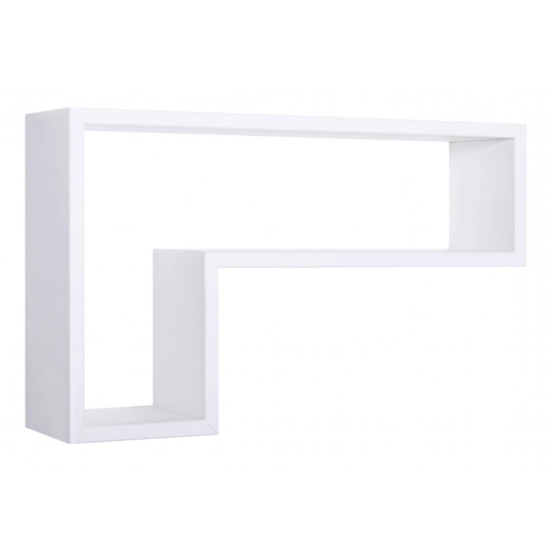 Mensola da Muro, Pensile Bagno, Mensola da Parete, Scaffale da Parete, Bianco, 61x37 p15,5 cm - Lettera