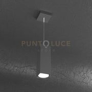 PLATE SOSPENSIONE TUBO H.25 1 LUCE GRIGIO ANTRACITE 1129-S25-GA