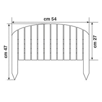 Staccionata in Legno ad Arco Recinzione Giardino a Onda Verdelook