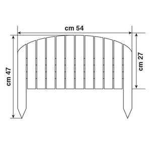 Staccionata in Legno ad Arco Recinzione Giardino a Onda Verdelook
