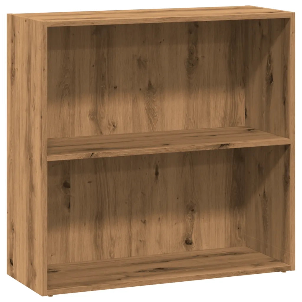 Libreria-Scaffale per Libri-Mobile di Stoccaggio Rovere Artigianale 80x30x77 cm in Legno Multistrato
