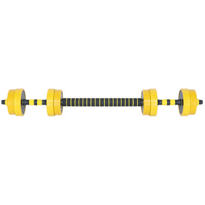 Set Manubri da 10kg (4x1kg+4x1.25kg) con Bilanciere Pesi per Fitness Allenamento