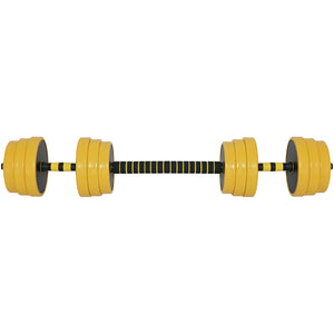 Set Manubri da 25kg (4x2.5kg+4x2kg+4x1.5kg) Bilanciere Pesi Fitness Allenamento