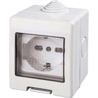 polypool pp0166x cassetta per esterno ip55 con presa bipasso schuko cod:ferx.3964