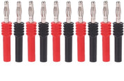 10 pezzi, 4 mm maschio a 2 mm femmina, connettore jack isolato banana per testa multimetro elettrici di prova.