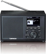 Radio DAB+ compatta con memoria Bluetooth 5.0 ricevitore FM 2 ore di autonomia 3 watt RMS 35 mm AUX - nero