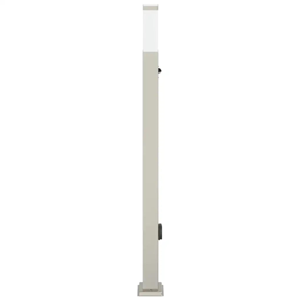 Lampada a paletto con sensore e presa 110 cm Acciaio Inox IP44 4006069