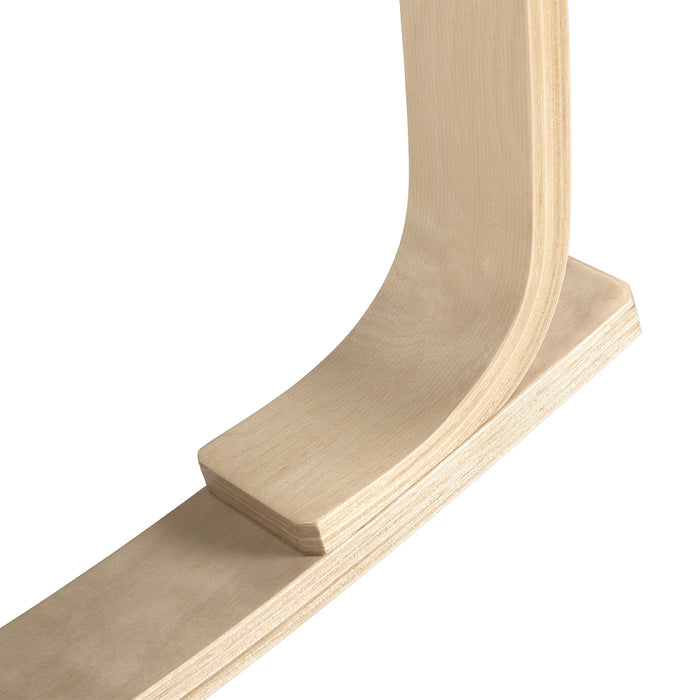 Sedia a Dondolo Poltrona Relax Cotone Beige Schienale e Poggiapiedi Regolabile