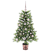 Albero di Natale | Decorazioni natalizie con 150 LED con supporto Verde 90 cm PE