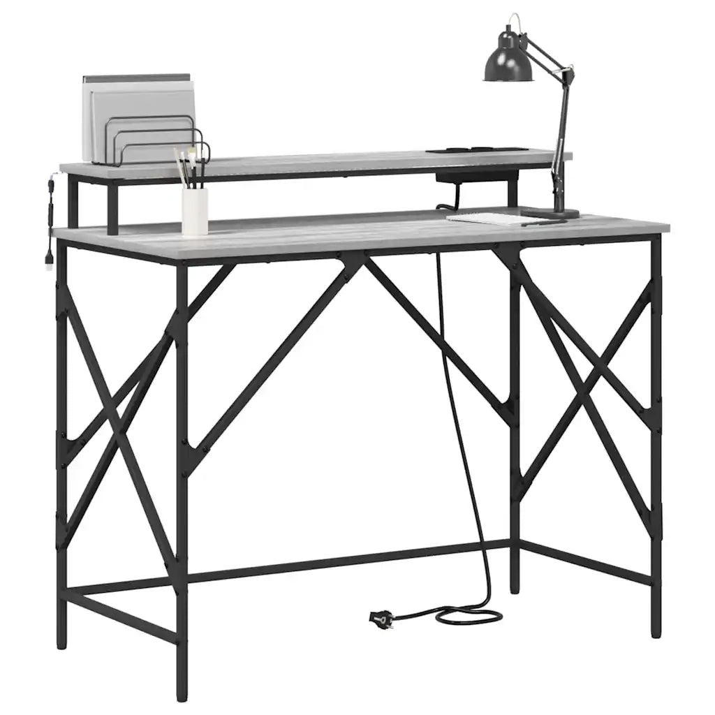 Scrivania Grigio Sonoma 100 x 50 x 86,5 cm Legno multistrato 859398