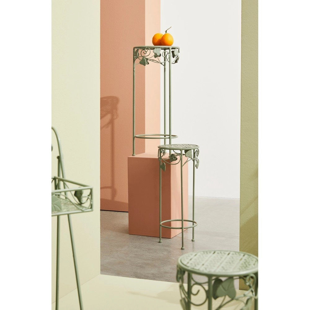 Set 4 Porta Fiori Metallo Verde Salvia da Interno - GIANNA