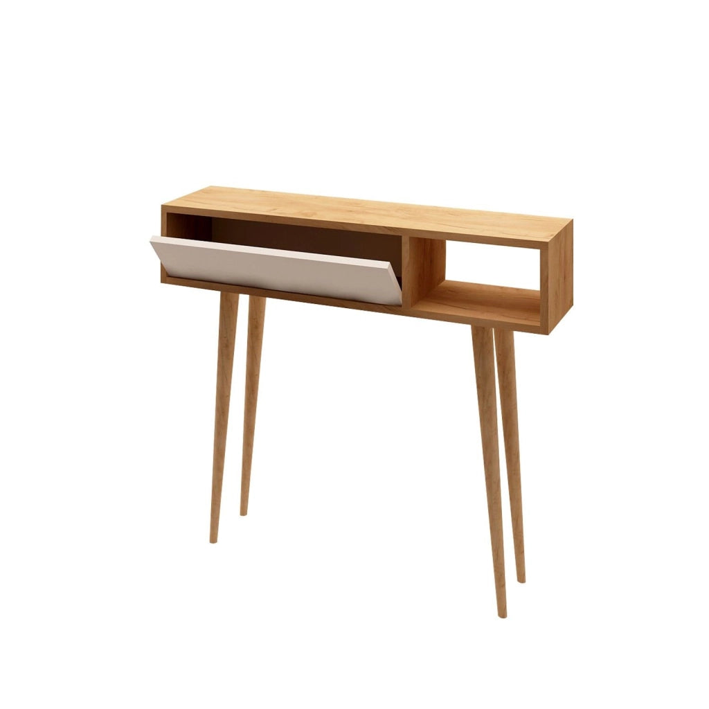 Consolle in legno "Oseyo" - 100 x 30 x 94 cm - Marrone