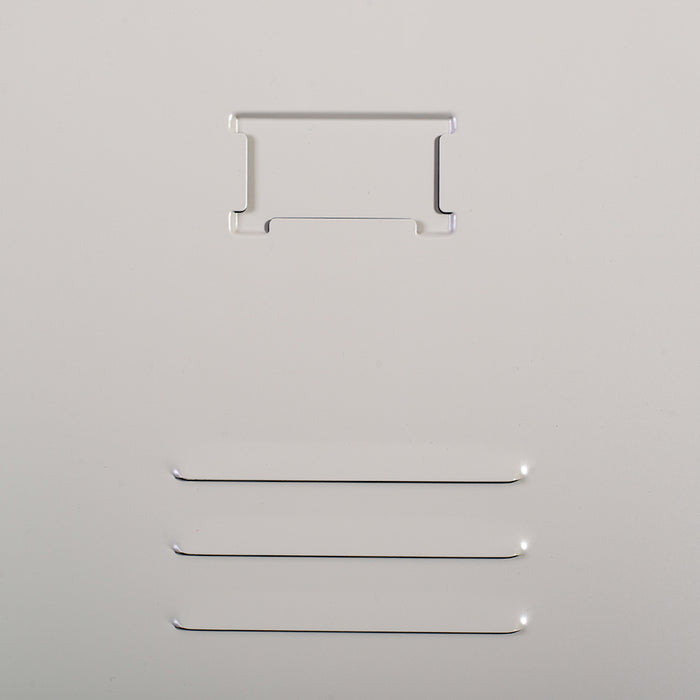 Armadio Guardaroba Slim in Metallo 1 Anta Asta Appendiabiti e Ripiano Superiore