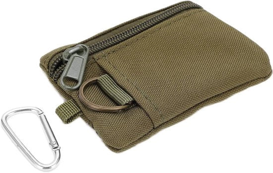 Borsa Tattica per Attività All'Aperto - Portafoglio EDC con Ospite per Chiavi e Cinturino di Carico per Armi
