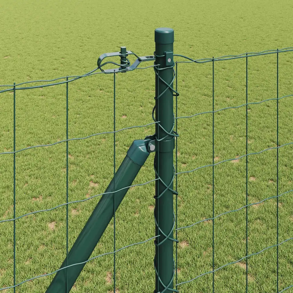 Recinzione con Posto Verde 1,6 x 10 m Acciaio e PVC