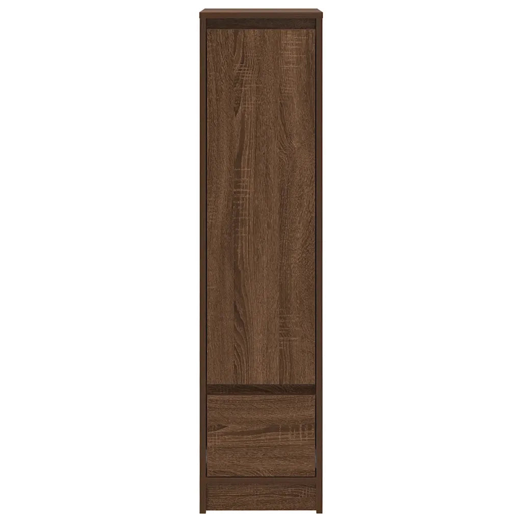 Credenza Rovere Marrone 29,5x34x119,5 cm in Legno Multistrato 861658