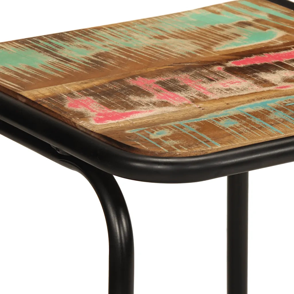 Sgabelli da Bar 2 pz 46x35,5x70 cm Legno Massello di Recupero 4013536