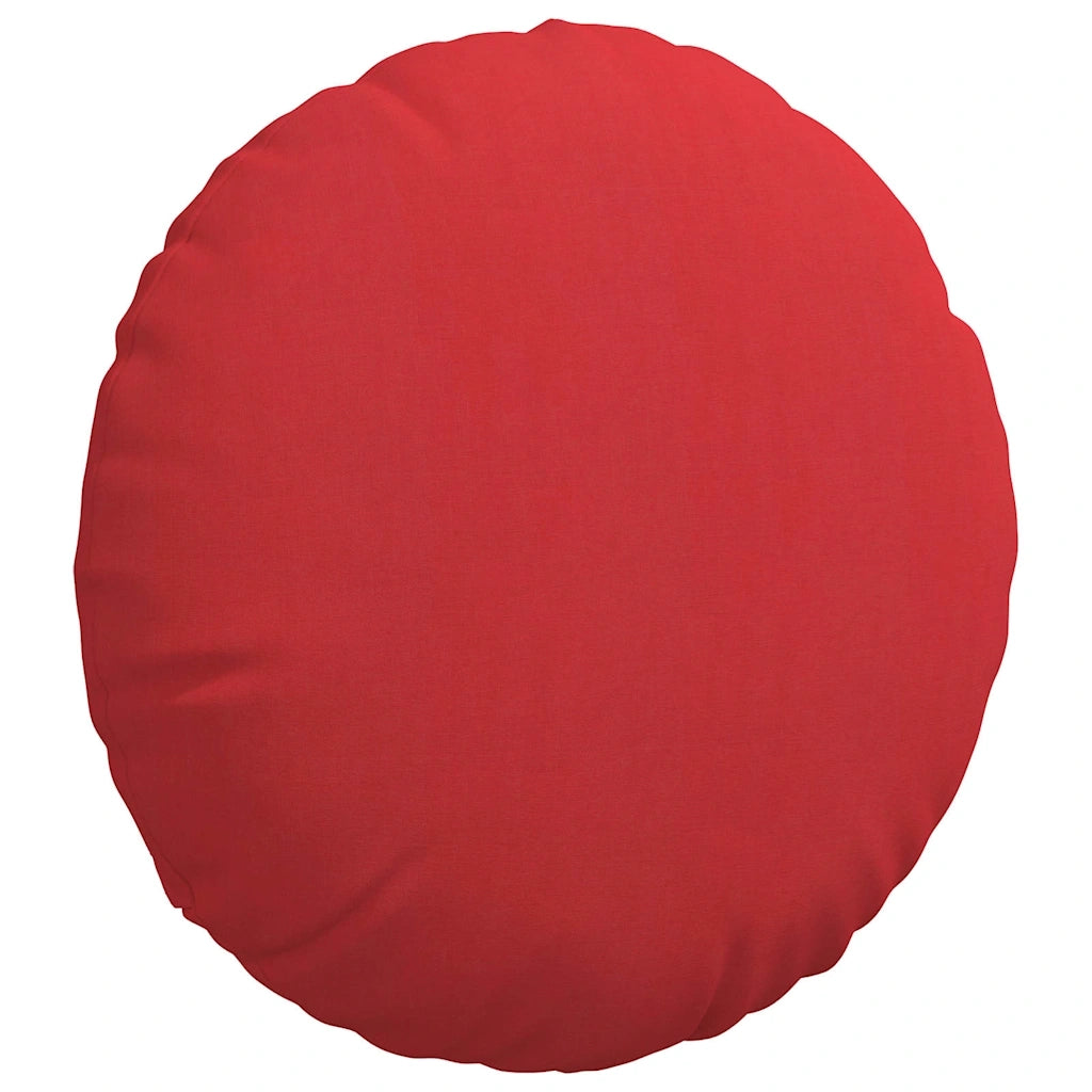 Cuscini per Seduta 2 pcs Rosso Ø80 x 29 cm Tessuto