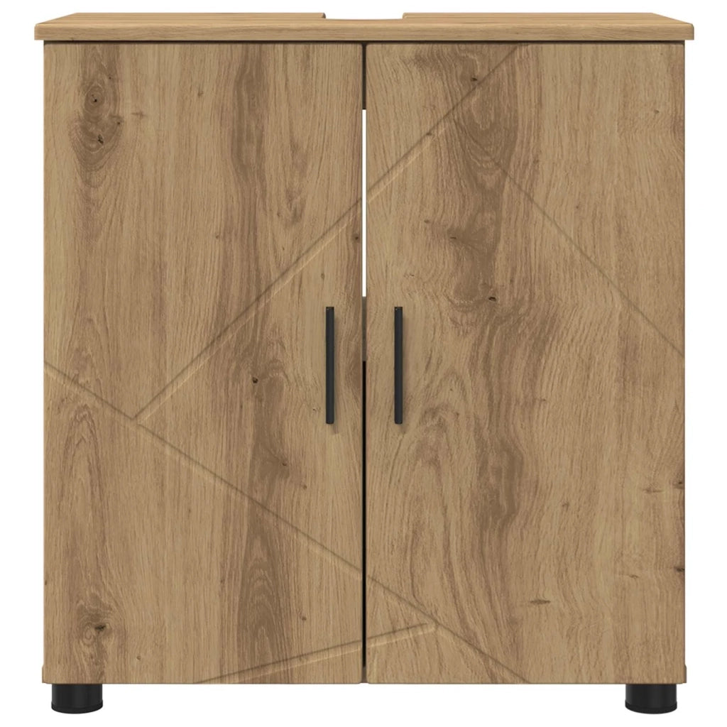Mobile da Bagno con porta Rovere artigianale 61 x 35 x 64 cm 883293
