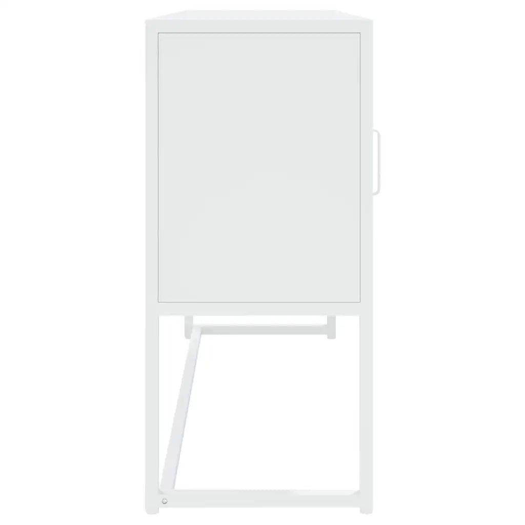 Credenza Bianca 105x35x75 cm in Acciaio 335869