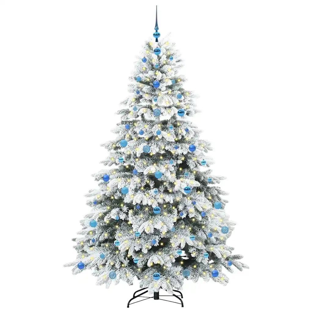 Albero di Natale artificiale con 300 LED Bianco 210 cm PE e PVC 3397634