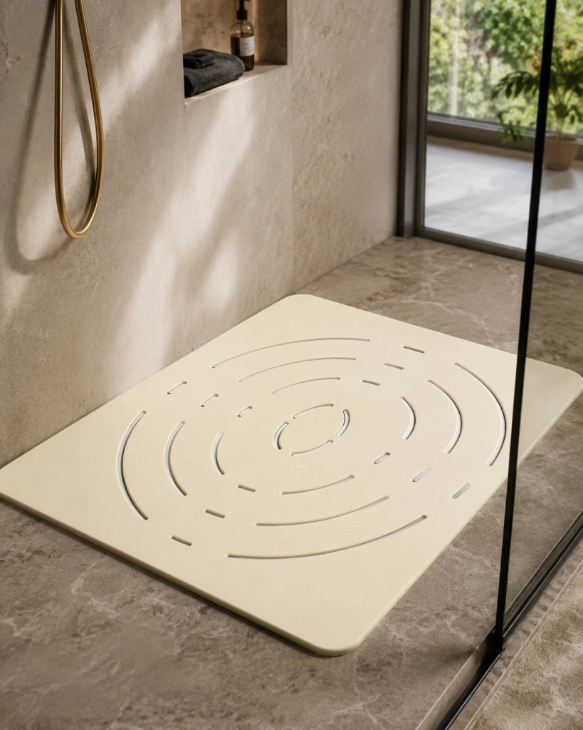 Pedana Piatti Doccia Senza Bordo Bianco Avana per 80x100 cm