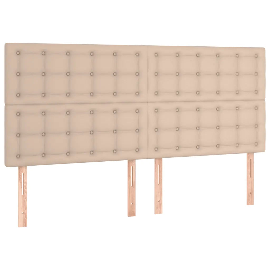 Giroletto a Molle con Materasso Cappuccino 160x200cm Similpelle