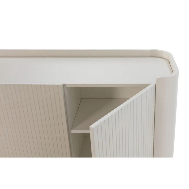 Credenza Willa18924 con 4 ante effetto cannettato colore crema