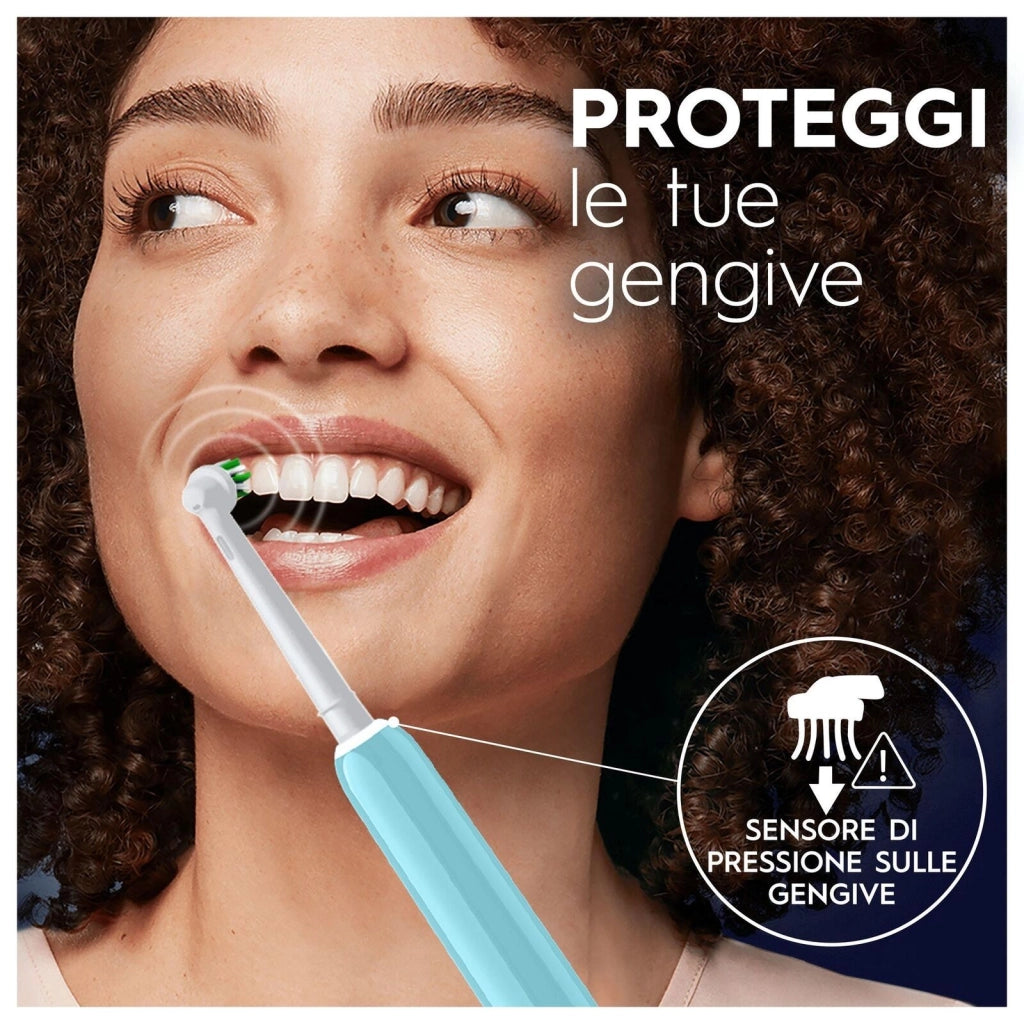 Oral-B Pro 1 Sensitive Clean Adulto Spazzolino rotante-oscillante Blu
