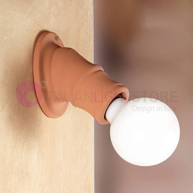 CORTONA Applique Obliquo Ceramica Cotto Rustica Country