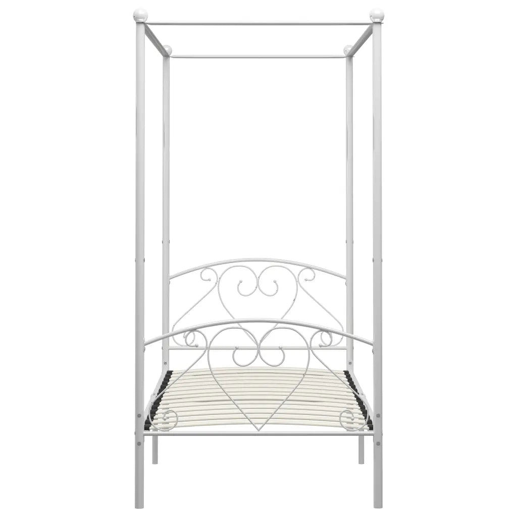 Giroletto Baldacchino senza Materasso-Struttura Letto 100x200 cm Metallo