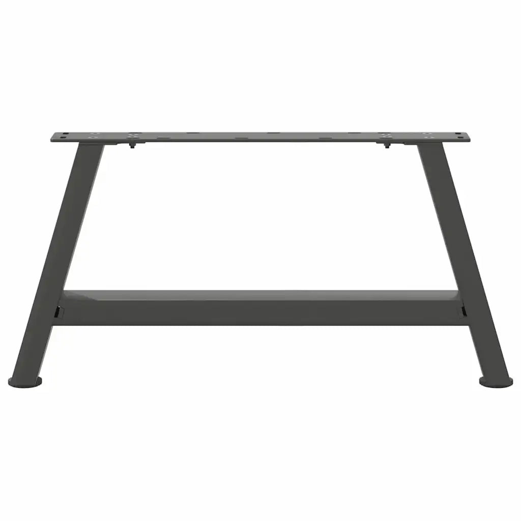 vidaXL Gambe per Tavolino da Caffè a Forma di A 2 pz Antracite 60x(30-31) cm Acciaio