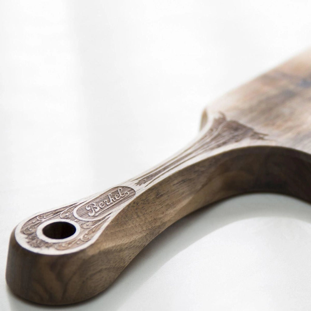 Berkel TAG000FACVO Tagliere da Cucina Rettangolare con Manico in Legno colore Legno