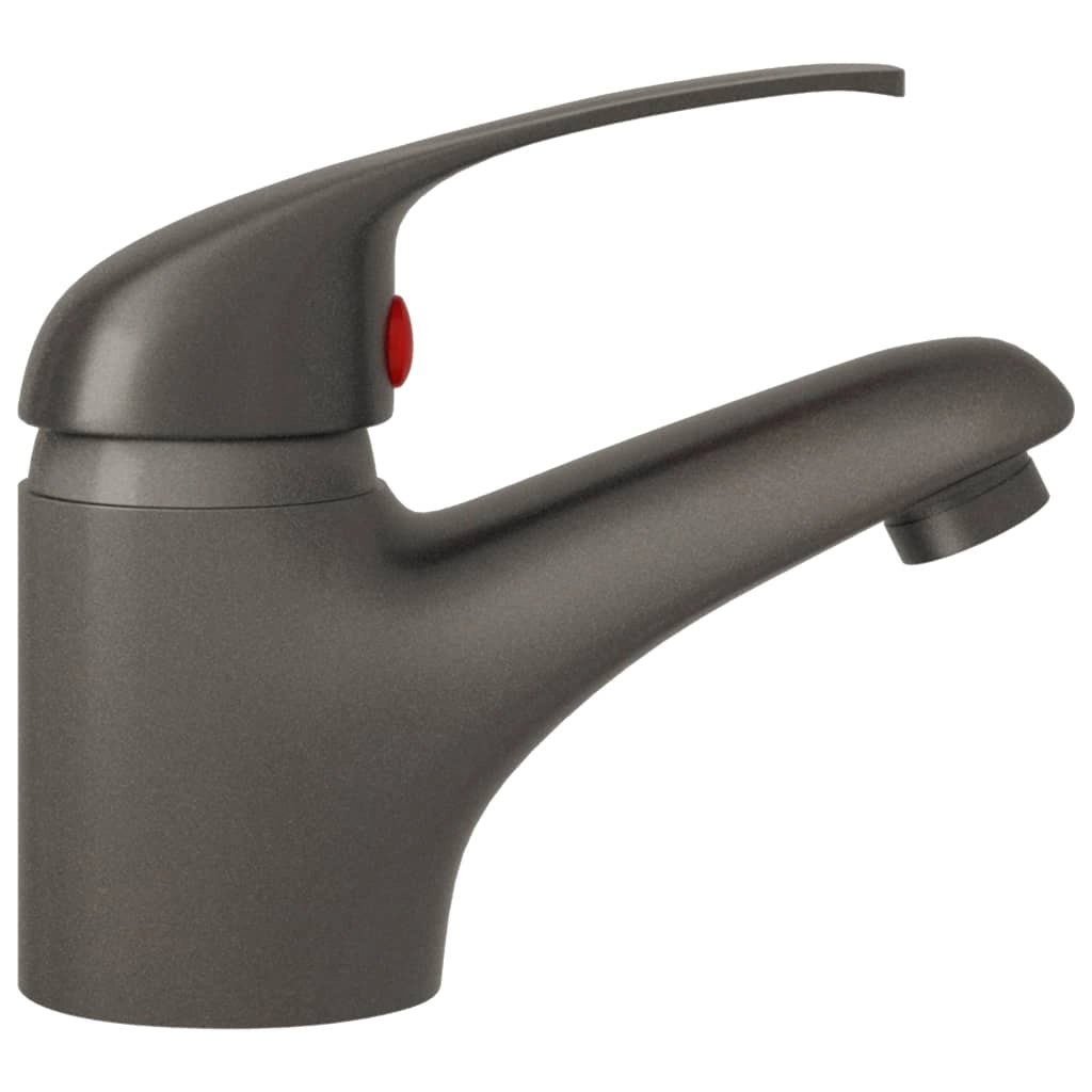 Miscelatore lavabo 13 x 10 cm zinco, acciaio inox grigio 02_0003501