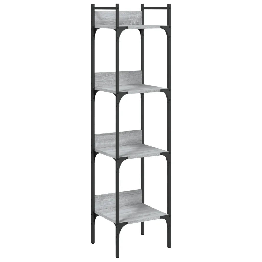 Libreria 4Ripiani Grigio Sonoma 35x30x138,5cm Legno Multistrato