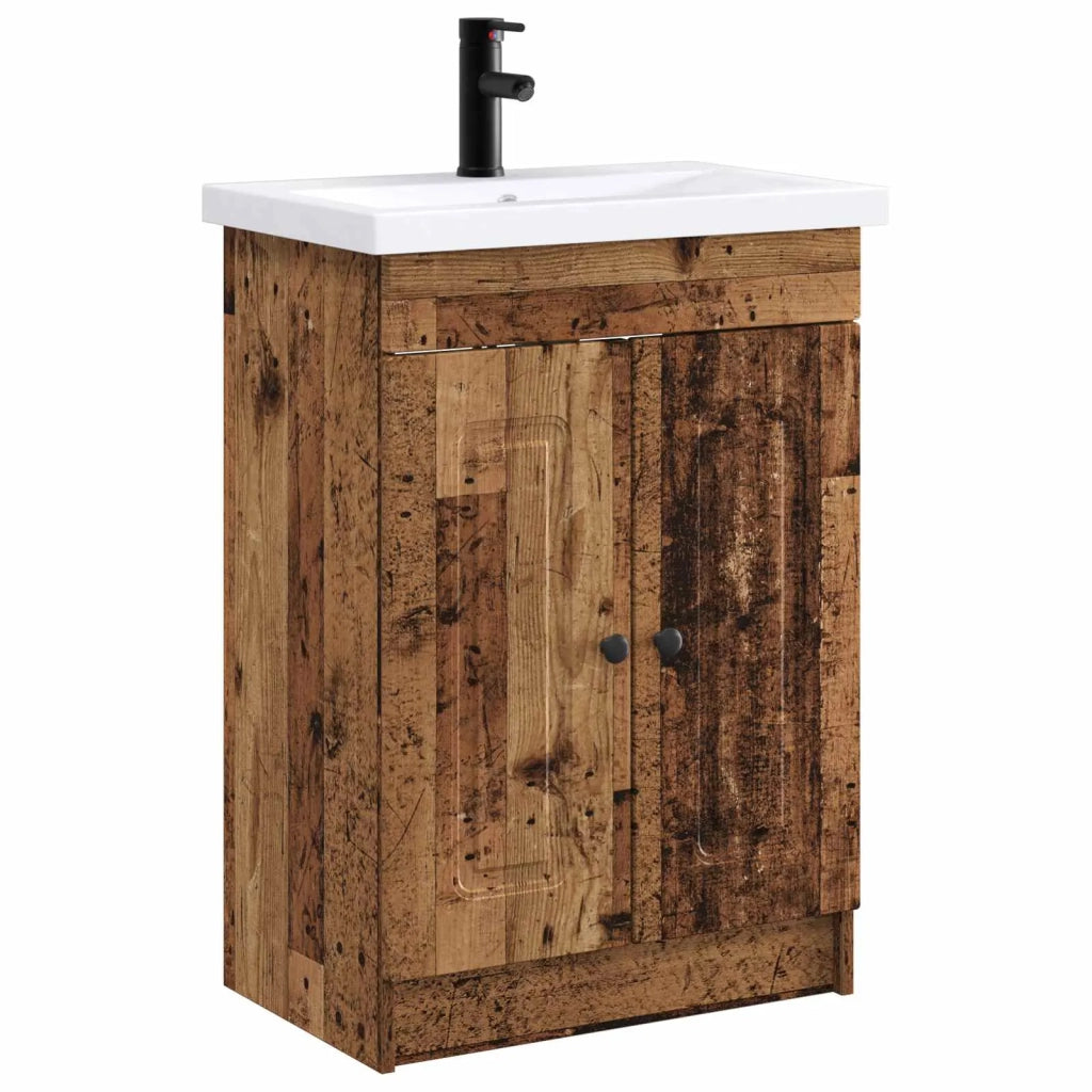 Set di mobili per il bagno Legno antico 78,5 x 37,5 x 81 cm 3404182
