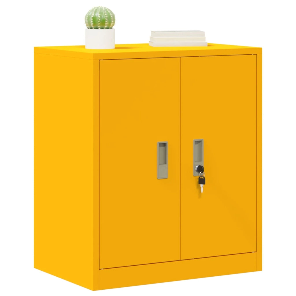 Armadio Giallo senape 60 x 40 x 70 cm Acciaio