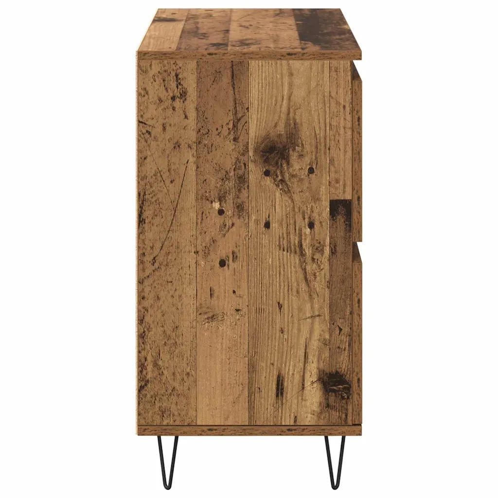 vidaXL Sideboards 2 pcs Legno vecchio 120 x 35 x 70 cm