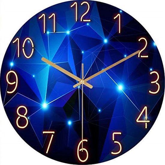 Orologio da Parete, stile, moderno, 30 cm, quarzo, grande, alimentato da batterie, facile da leggere, adatto per la camera, la casa, la cucina, la camera da letto, l'ufficio o la scuola.