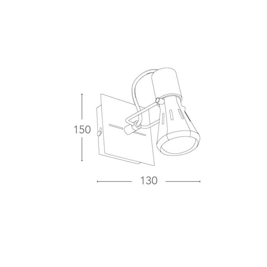 SPOT CADILLAC E14 16XH15CM CROMO
