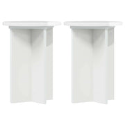 Supporto per piante | Sostegno per piante 2 pz Bianco Lucido ?29,5 x 40 cm