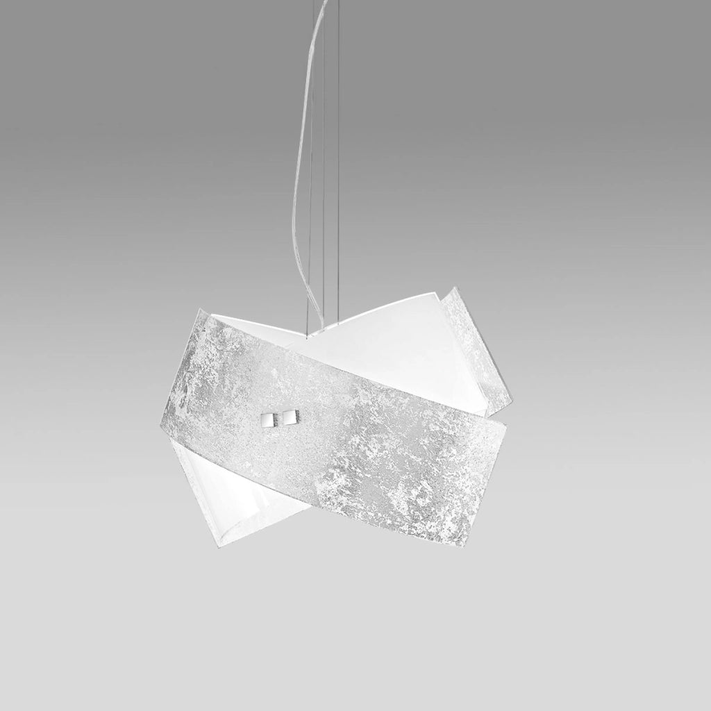Camilla - Lampada a sospensione argento 2XE27 max 2X70W IP20 - Lampada da soffitto con design moderno in alluminio - Attacco E27