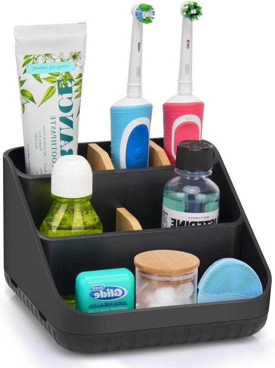 Oggetto multifunzionale per tenere in ordine i dentifrici con 6 alloggi - organizzatore per la cucina e la zona bagno
