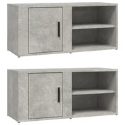 Mobili TV 2 pz | Armadietto TV | Mobile Porta TV Grigio Cemento 80x31,5x36 cm Legno Multistrato