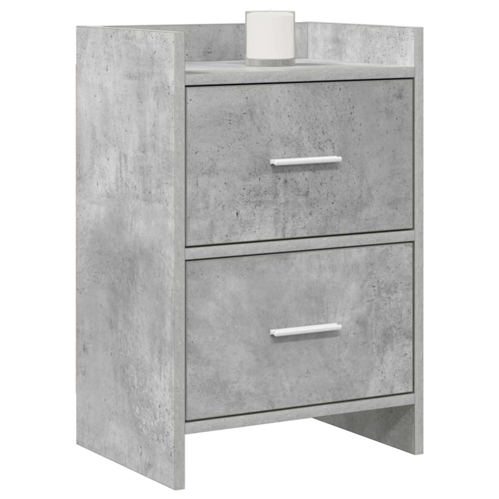 Comodini 2 pcs Grigio Cemento 40 x 30 x 60 cm 8010970