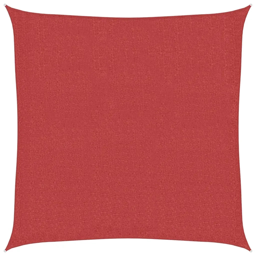 Vela Parasole 160 g/m² Rossa 3,6x3,6 m in HDPE 311605