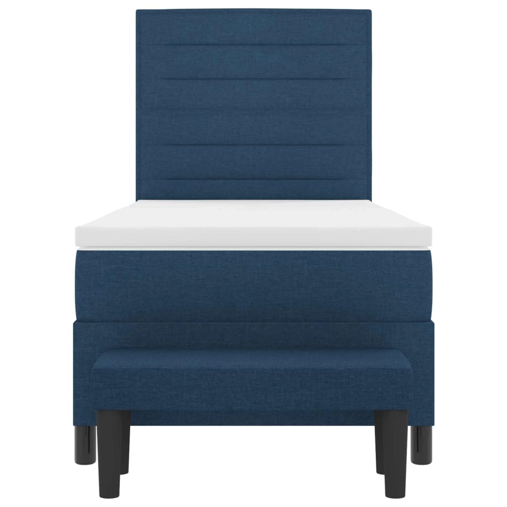 Letto a molle con testiera Blu 80 x 200 cm Tessuto 3343952