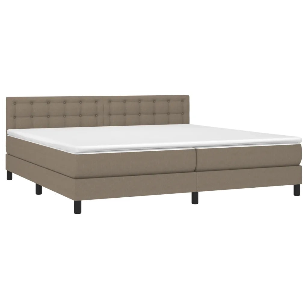 Giroletto a Molle con Materasso Tortora 200x200 cm in Tessuto cod mxl 63297