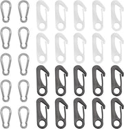Clip per stendardo in nylon - 30 pezzi - adatto per barche a vela e giardino